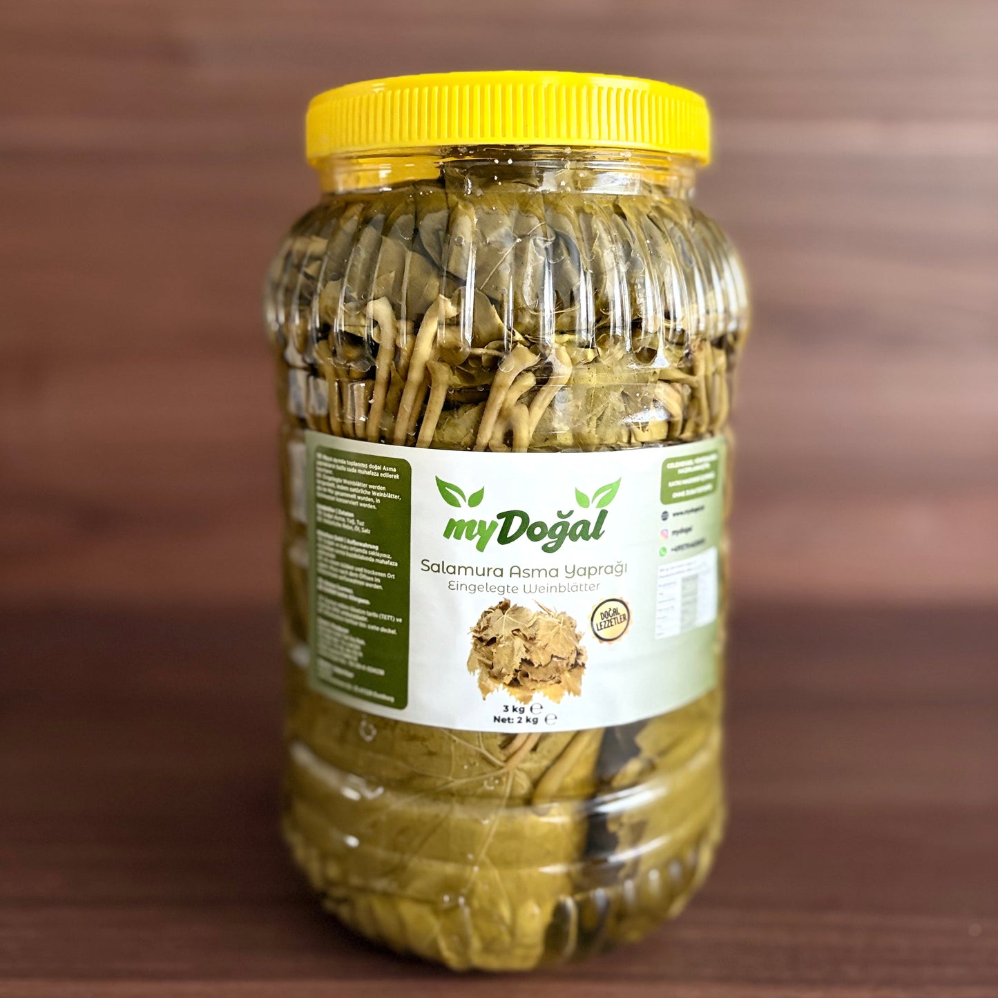 Eingelegte Weinblätter in Salzlake (neue Ernte) – 2 kg