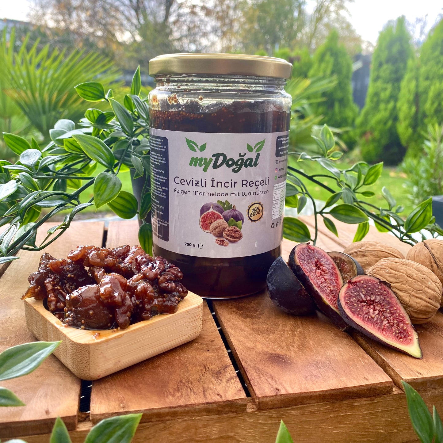 Trockene Feigenmarmelade mit Walnüssen - 750 g