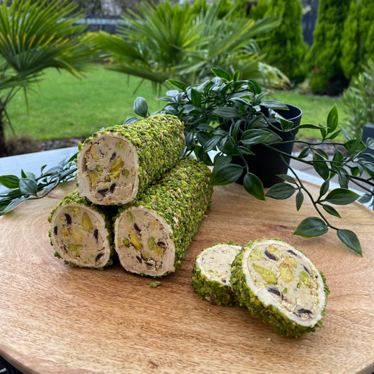 Antepfıstıklı findik kremalı Rulo Lokum - 250g
