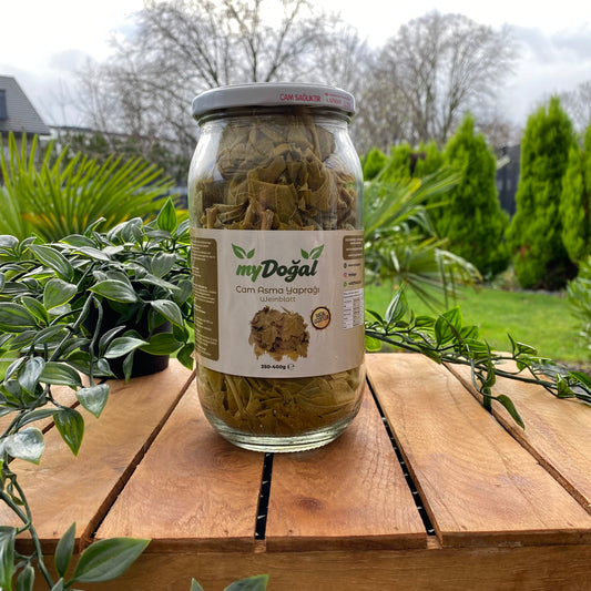 Kuru basım Yaprak - Cam kavanoz