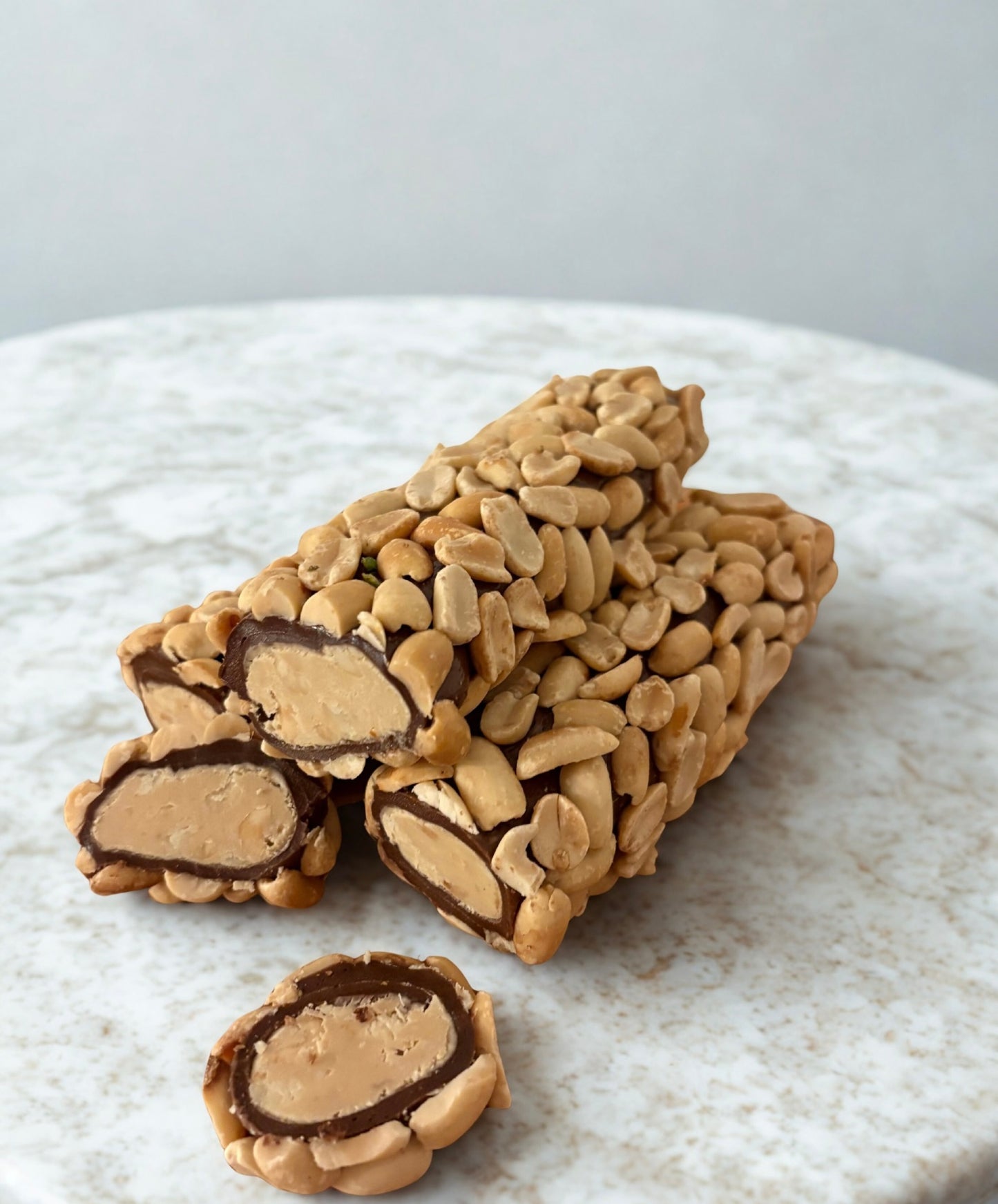 Extra große, Erdnuss Lokum mit kremiger Kakaofüllung – 250 g