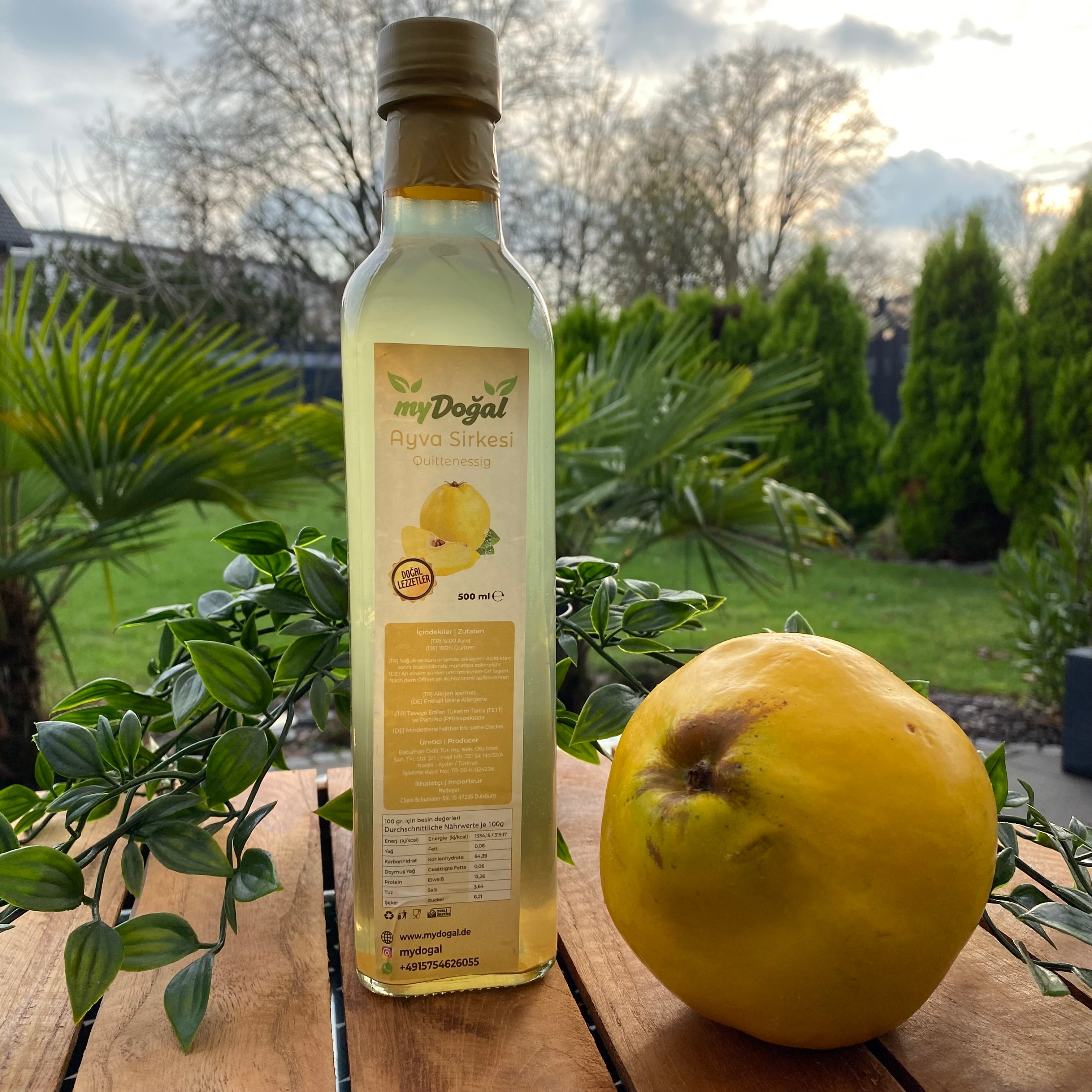 quittensaft aufbewahren Quittenessig – 500 ml – myDoğal