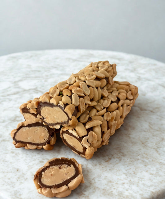 Extra große, Erdnuss Lokum mit kremiger Kakaofüllung – 250 g